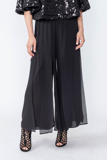 Black Overlay Pants